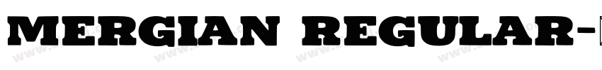 Mergian Regular字体转换